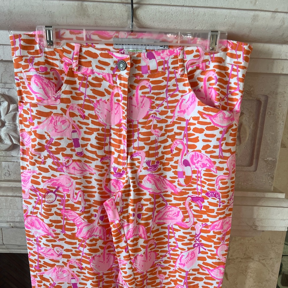 GRETCHEN SCOTT Flamingo Pants Size L